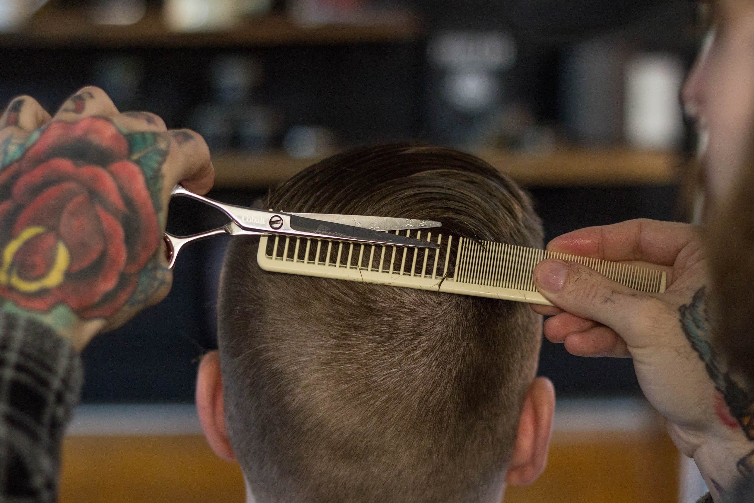 A fresh, expertly styled haircut at Majidian Barbers